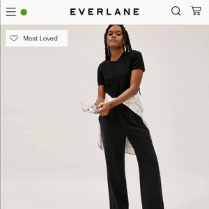 Black Everlane Cashmere Sweater Tee